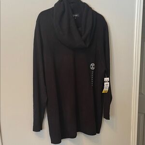 Black Cowl Neck Sweater
